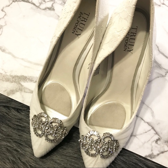 Zac Posen bride lace shoes - Picture 7 of 7